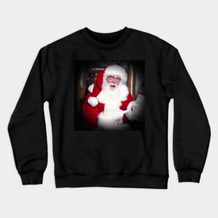 Santa's list black vignette Crewneck Sweatshirt